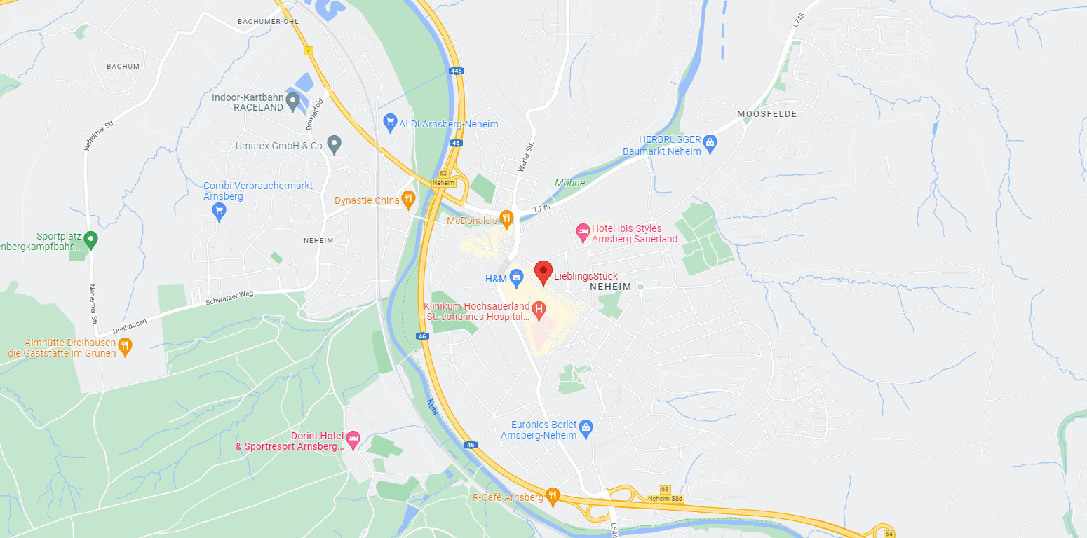 Standort LieblingsStück Neheim auf einer Karte